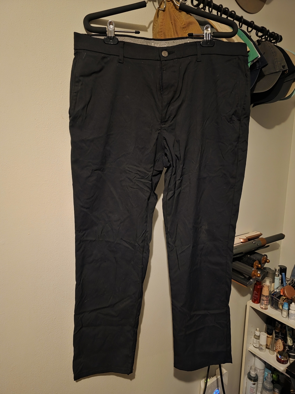 Original Penguin Black Chino Pants - Slim Straight Fit